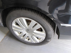 VW Passat, Reifen; anklicken zum Vergrößern